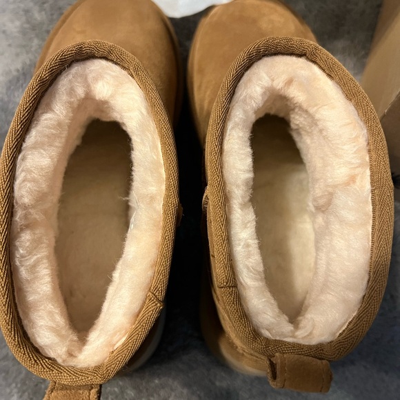 UGG Tan Suede Platform Shoes - Picture 6 of 7